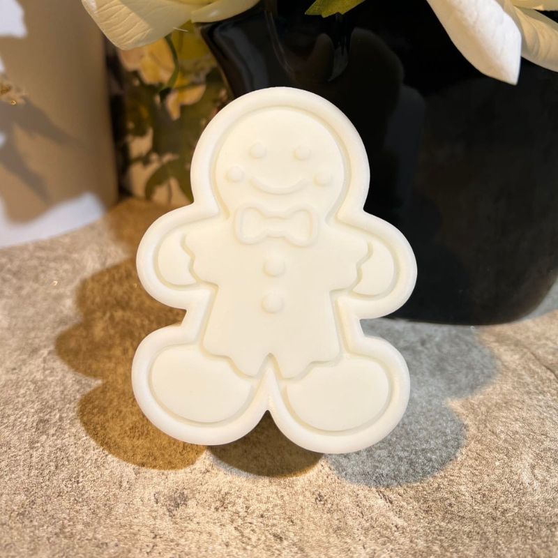 Handmade Cute Gingerbread Man Storage Resin Mold