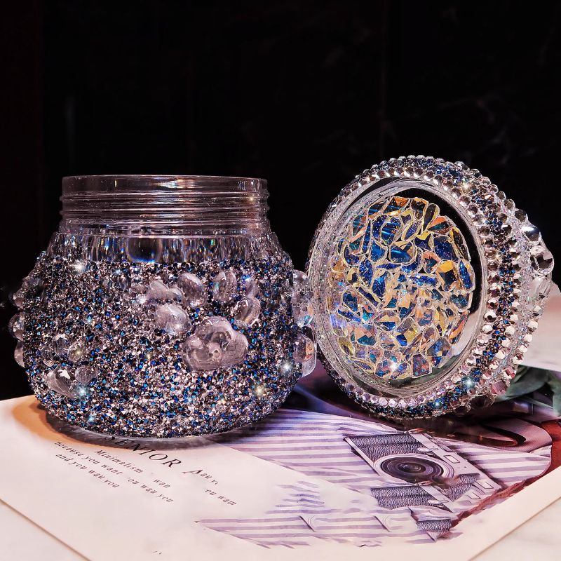 Handmade Diamond Pudding Jar Resin Molds Set