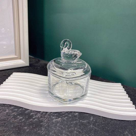 Handmade Crystal Swan Heart-shaped Storage Resin Mold