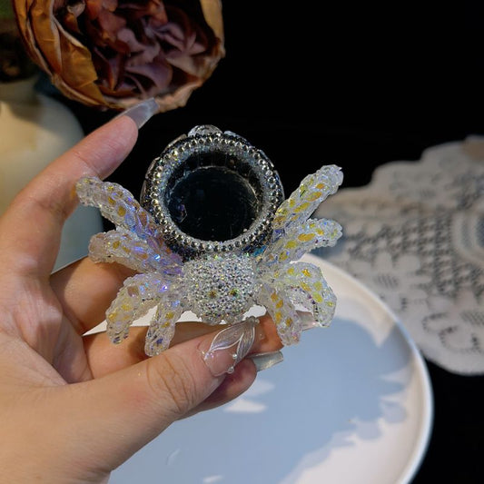 Handmade Diamond Spider Candlestick Ornament Resin Molds