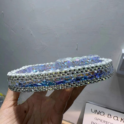 Handmade Diamond Large-size Hello Kitty Storage Dish Resin Mold