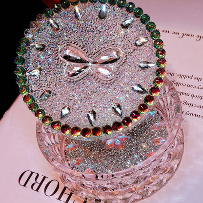 Moldes de resina para cajas de almacenamiento de diamantes con flores de cristal hechas a mano 