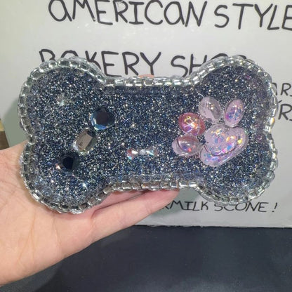 Handmade Diamond Dog Bone Dish Ornament Resin Mold