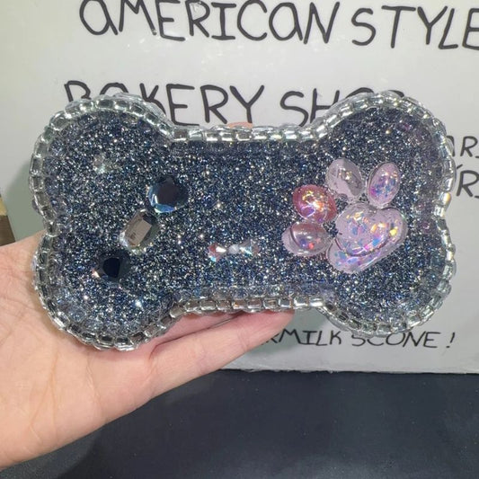 Handmade Diamond Dog Bone Dish Ornament Resin Mold