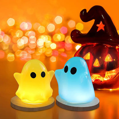 2Pcs Halloween Ghost Shape Silicone Resin Molds Halloween Craft Home Decoration