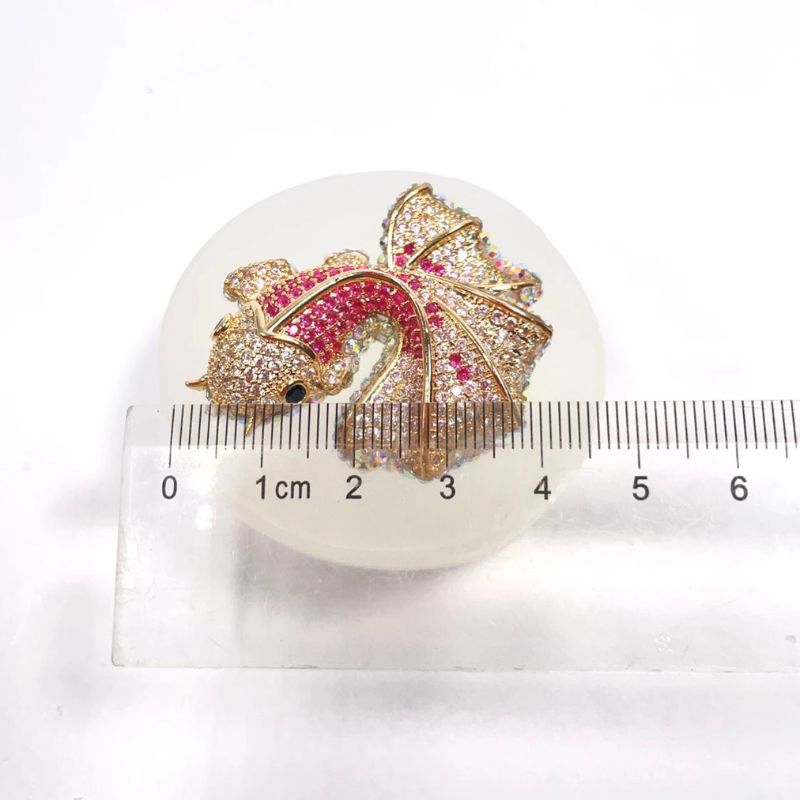Handmade Diamond Butterfly Clover Fish Brooch Decoration Resin Molds