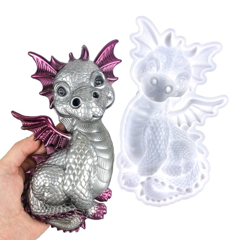 Cute Flying Dragon Wall Hanging Resin Mold – IntoResin