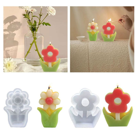 2 pcs Flower Decoration Resin Mold