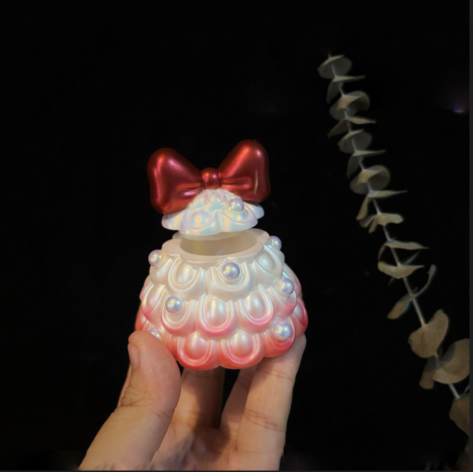 Handmade Bow Christmas Tree Storage Jar Resin Molds