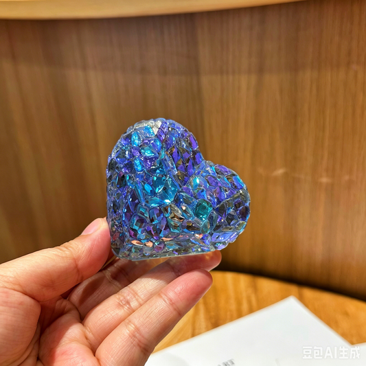 Handmade Diamond Heart Ornament Resin Mold