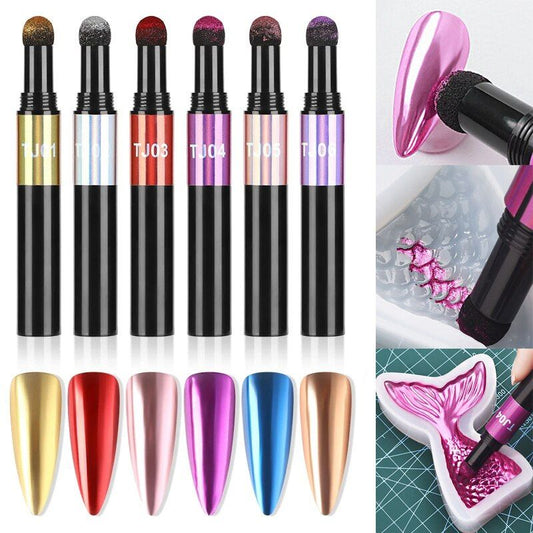 6 Colors Mica Pigment Powder Pens for Resin