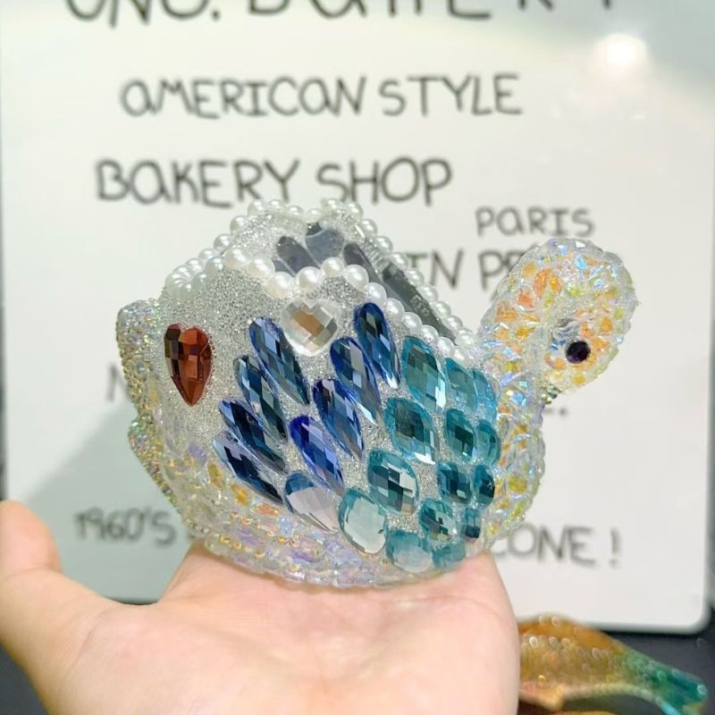 Handmade Crystal Swan Storage Ornament Resin Molds