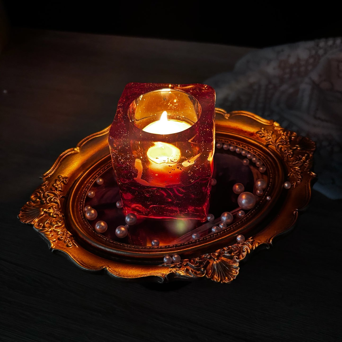 Handmade Water Ripple Candle Holder Resin Molds