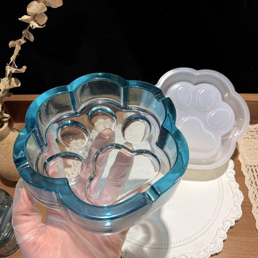 Large Cat Claw Storage Box Resin Mold