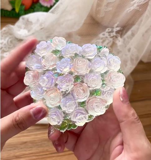 IntoResin Handmade Heart-Shaped Rose Storage Box Resin Mold Set