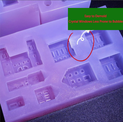 Moldes de resina para decorar casas con mini castillos de cristal hechos a mano (no aptos para principiantes)