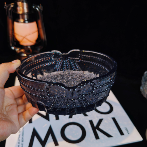 Handmade Crystal Cluster Bow Storage Resin Mold