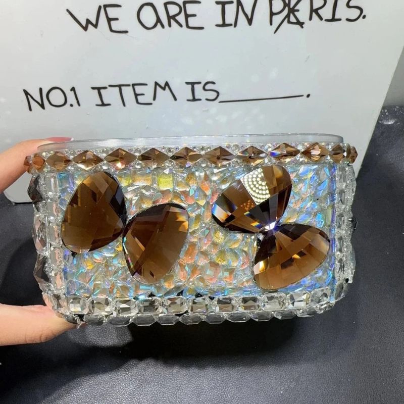 Handmade Diamond Large Capacity Storage Box Resin Mold