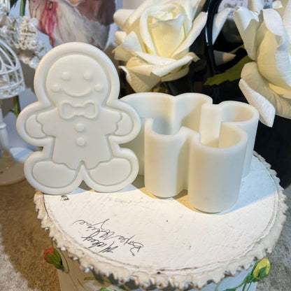 Handmade Cute Gingerbread Man Storage Resin Mold