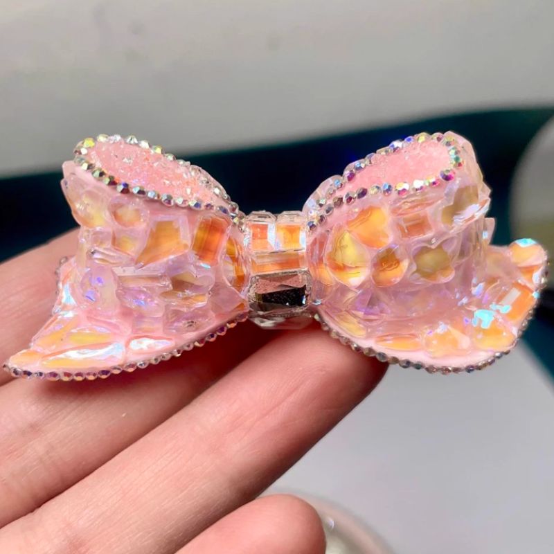 Handmade Diamond Mini Bow Jar Accessory Resin Mold
