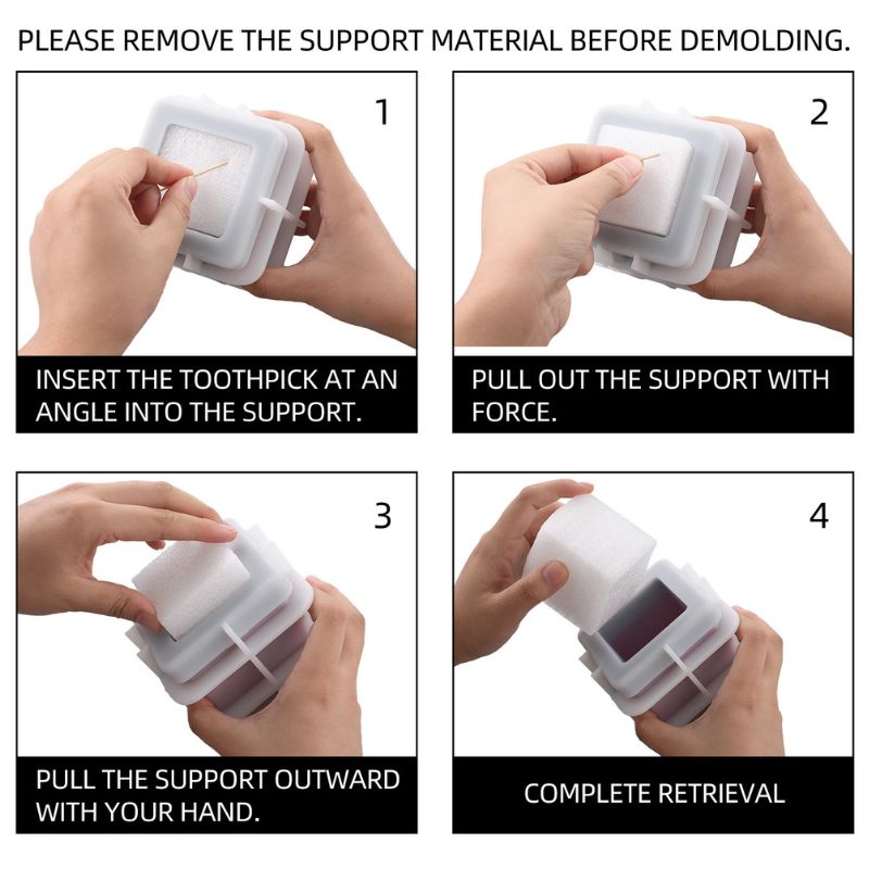 Christmas Chimney Storage Jar Resin Mold