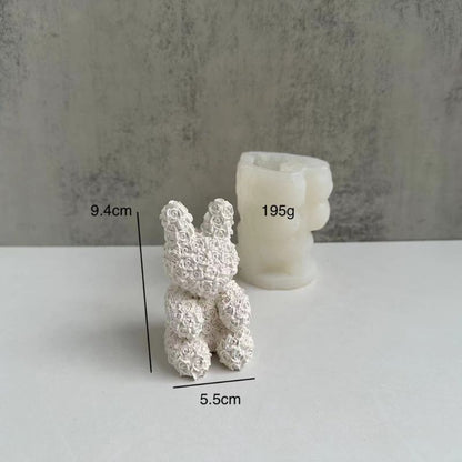 Rose Bear Rabbit Dog Ornament Resin Mold