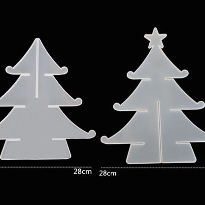 8pcs Christmas Tree Storage Tray Ornament Resin Mold