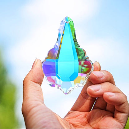 Handmade Crystal Pendant with Holes Resin Mold