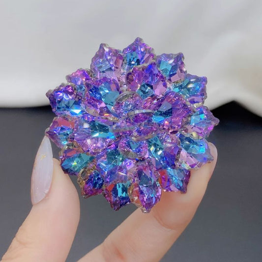 Handmade Crystal Flower Brooch Jewelry Resin Mold