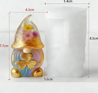 St. Patrick's Day Themed Gnome Decorative Resin Mold
