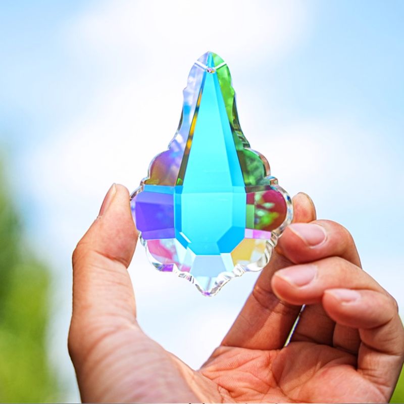 Handmade Crystal Pendant with Holes Resin Mold