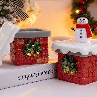 Christmas Chimney Storage Jar Resin Mold