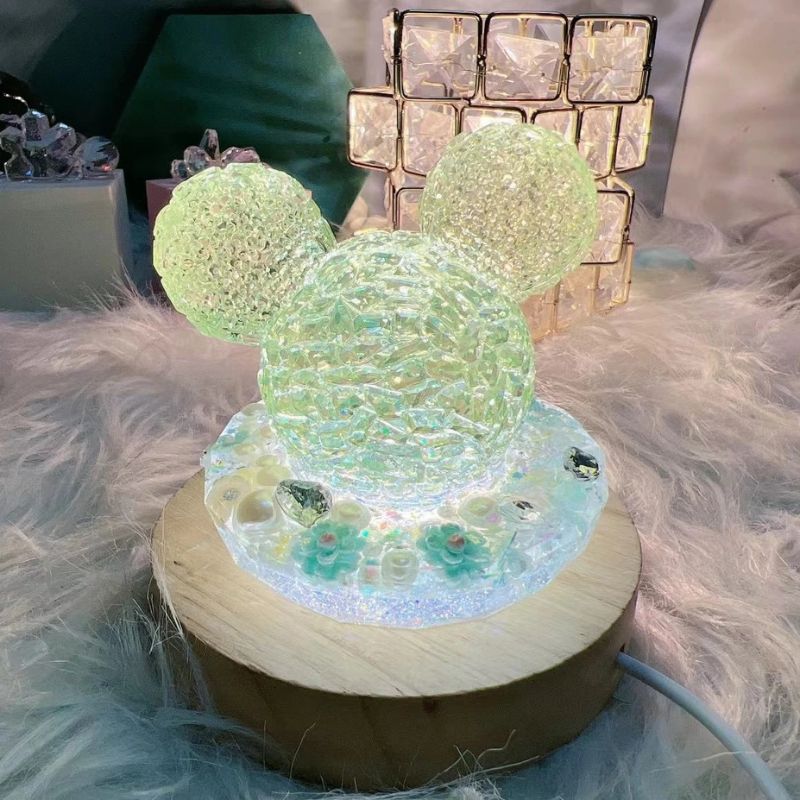 Handmade Diamond Mickey Ornament Decoration Resin Mold