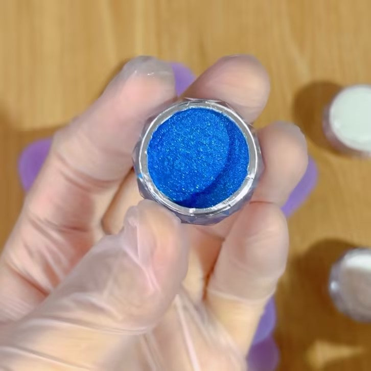 3-Color Mica Powder Set – Red, Blue & White