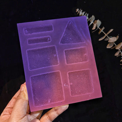 Handmade Diamond Jewelry Pendant Resin Mold with Holes