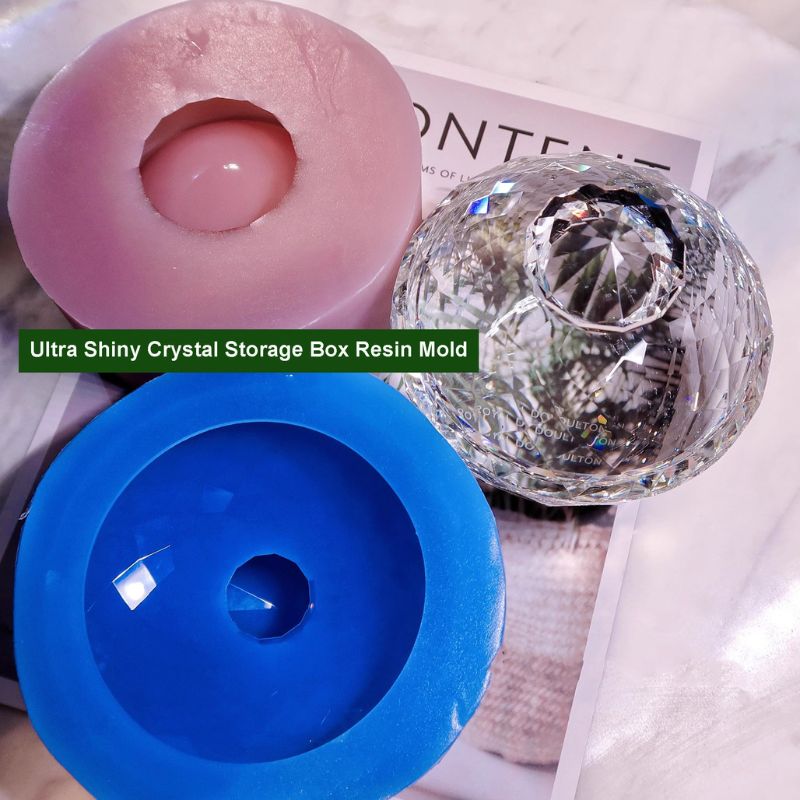 Handmade Ultra Shiny Crystal Storage Box Resin Mold