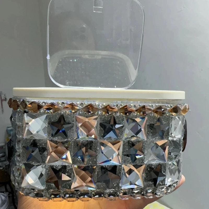 Handmade Diamond Large Capacity Storage Box Resin Mold