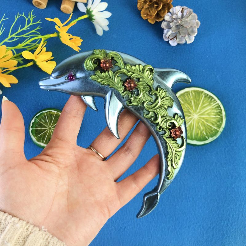 Dolphin Wall Hanging Resin Mold