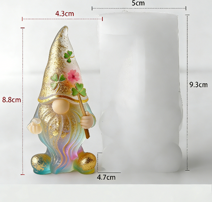 St. Patrick's Day Themed Gnome Decorative Resin Mold