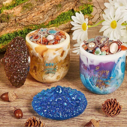 Acorn Jar Resin Molds Silicone with Lid