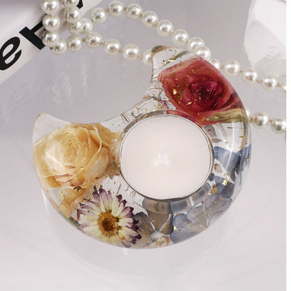 Love Moon Star Candle Holder Decoration Resin Molds
