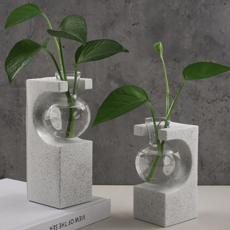 hydroponic plant vase Rectangular Hydroponic Plant Vase Resin Mold Set – IntoResin