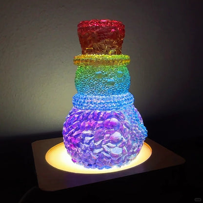 Handmade Diamond Snowman Ornament Resin Mold