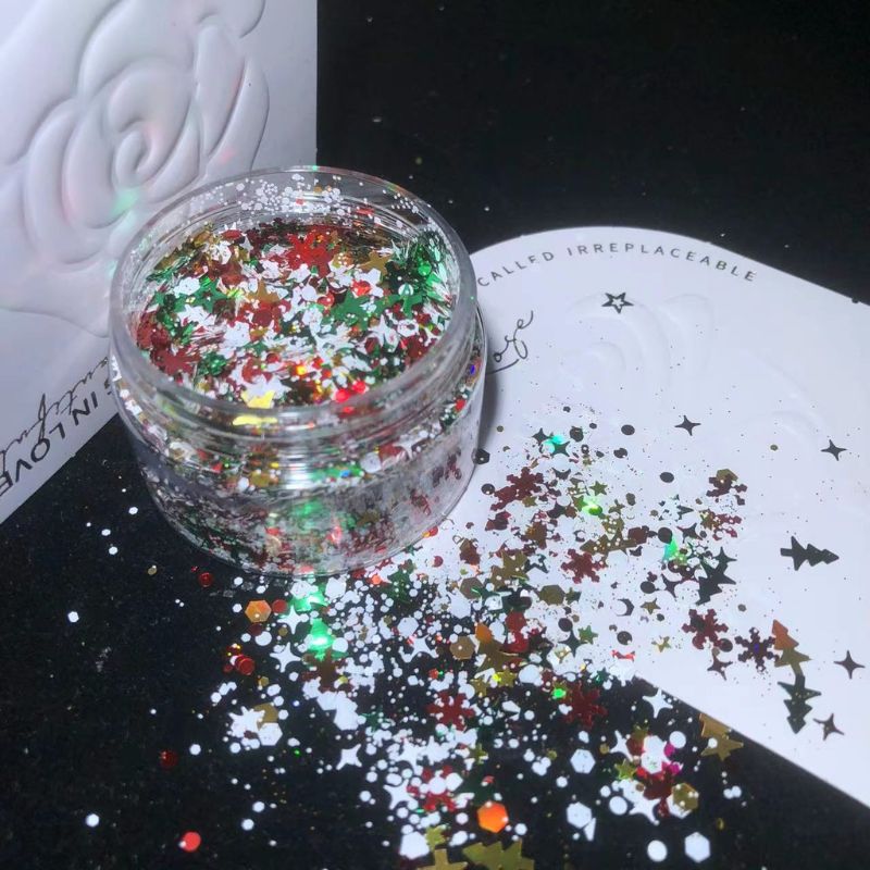 8pcs Christmas Glitter for Resin