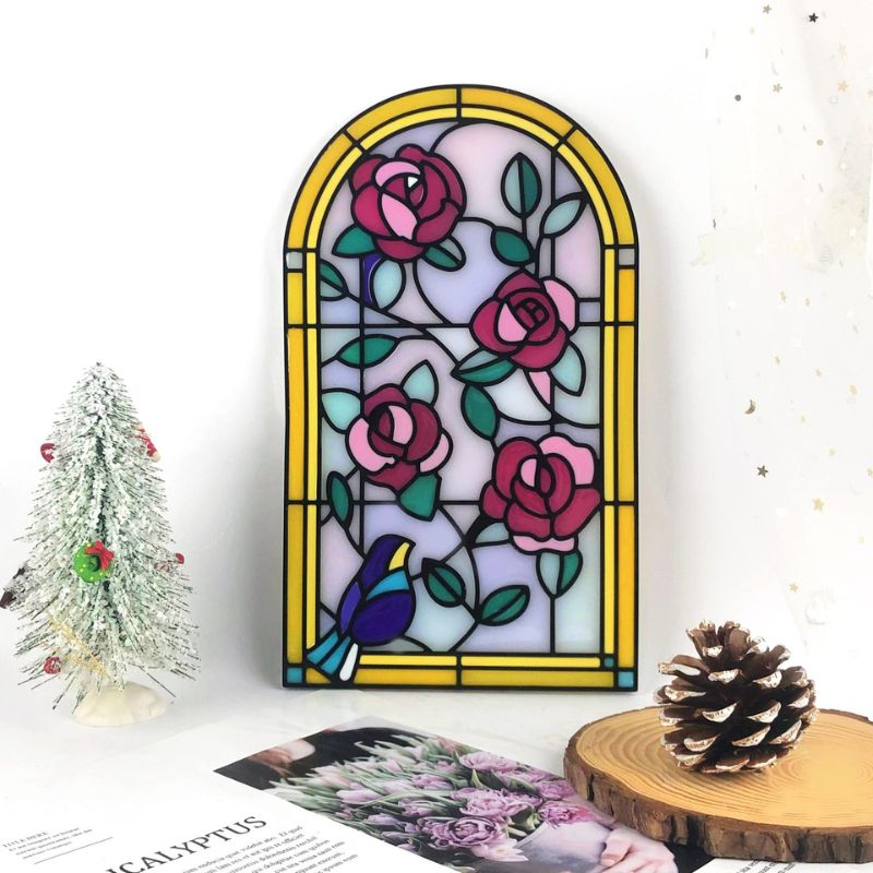 IntoResin Stained Glass Window Panel Decoration Hanging Resin Mold