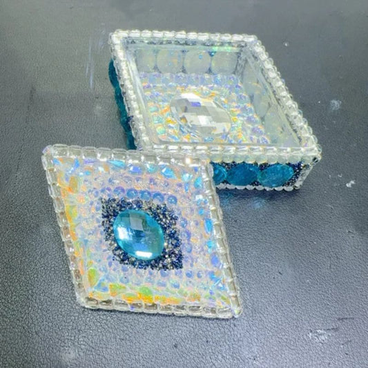 Handmade Diamond-Shaped Storage Resin Mold