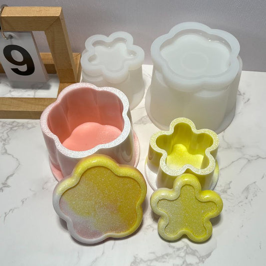 Molde de resina para tarro de almacenamiento de pudín 