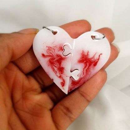 Love Couple Butterfly Jewelry Pendant Resin Molds
