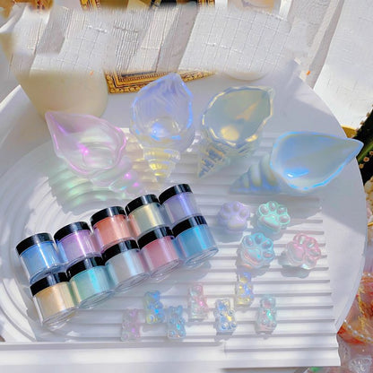 10 Colors Aurora Non-Sinking Fairy Powder for Resin
