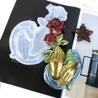 Hand Rose Decoration Valentine's Day Resin Molds